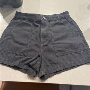 Universal Thread High-Waist Black Casual Utility Shorts